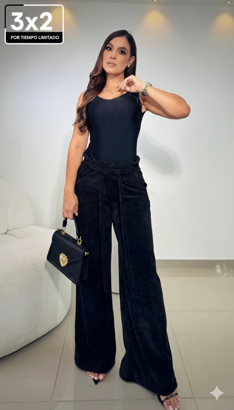 PANTALON PALAZZO CORDUROY TERCIPELO