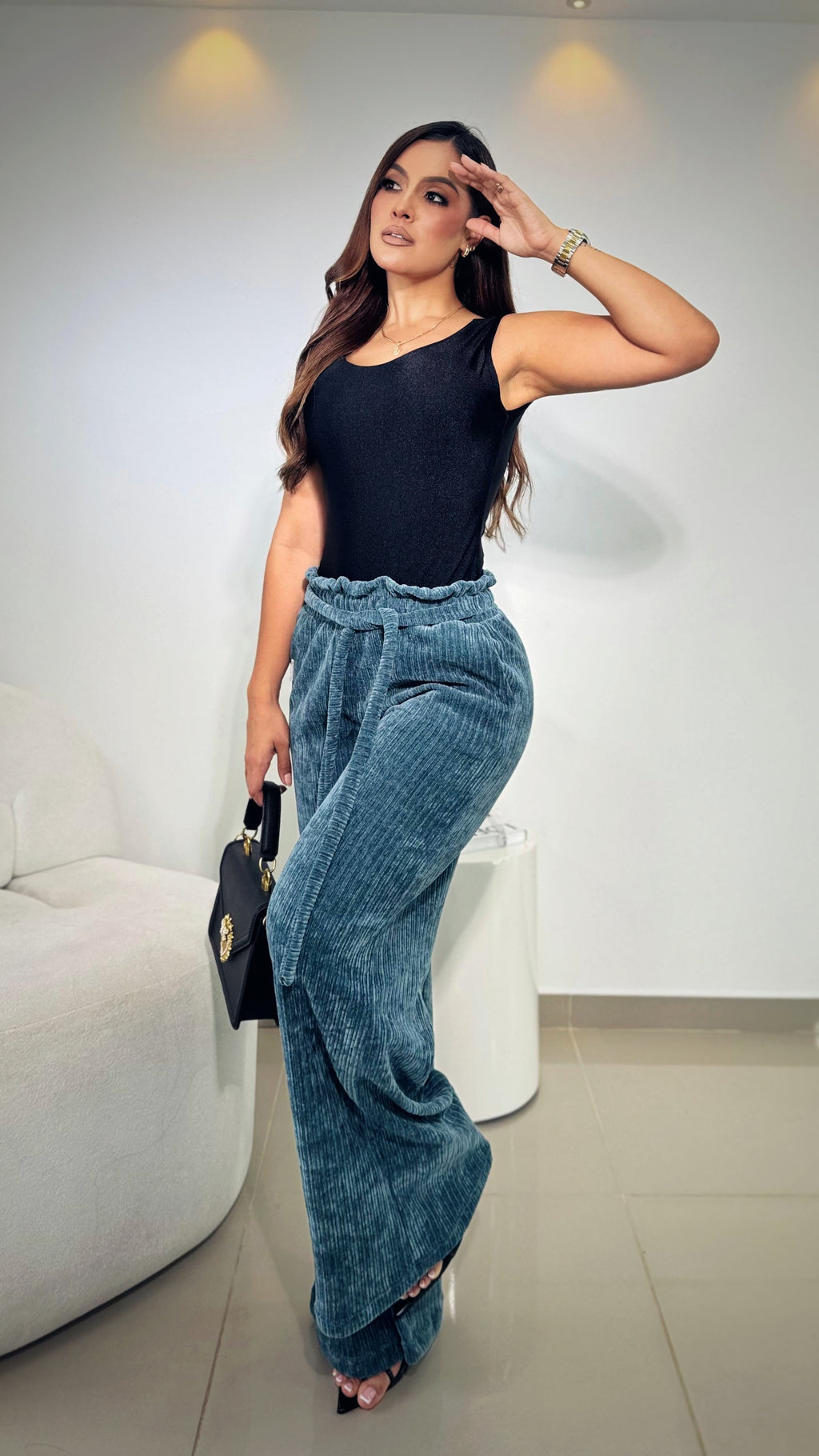 PANTALON PALAZZO CORDUROY TERCIPELO