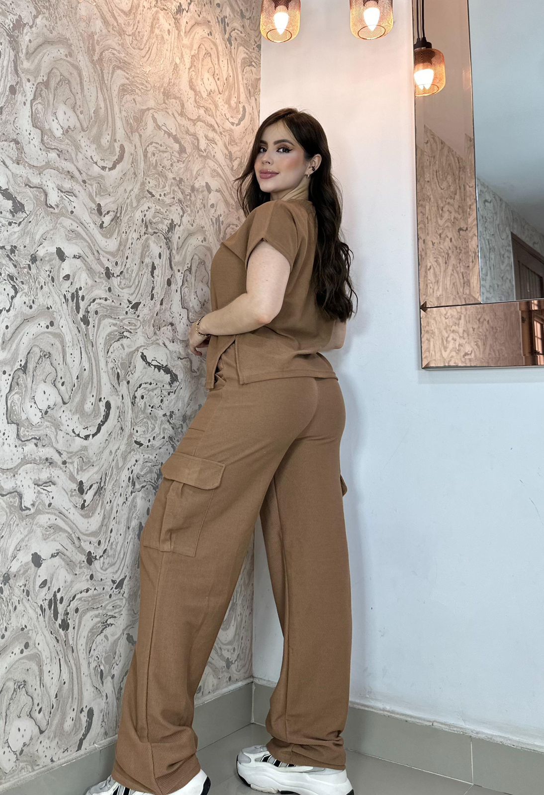 SET CARGO EN TELA BURDA GALLETA