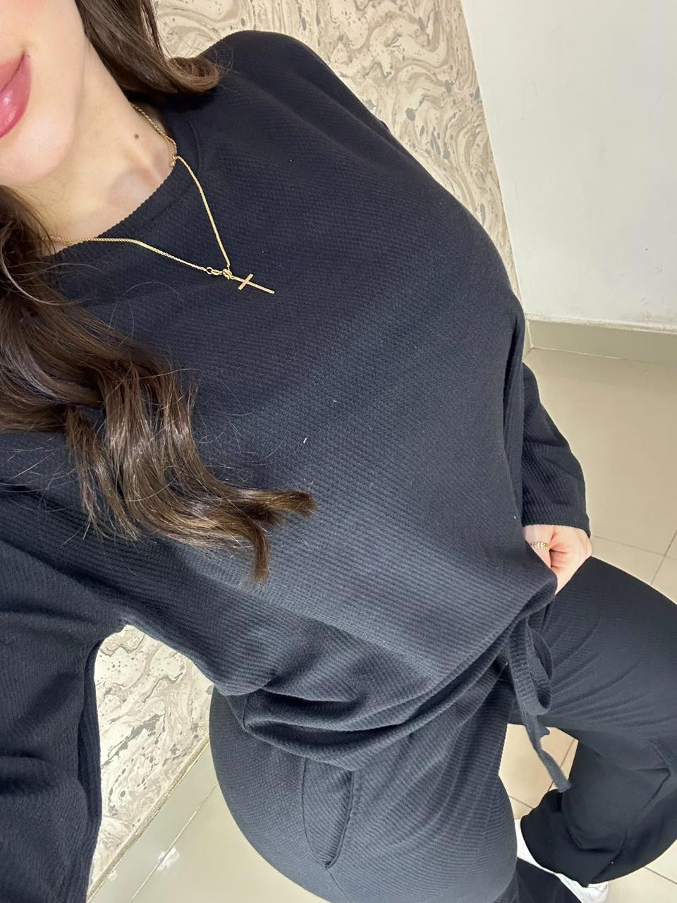 SET TELA BUZO EN TELA GALLETA.