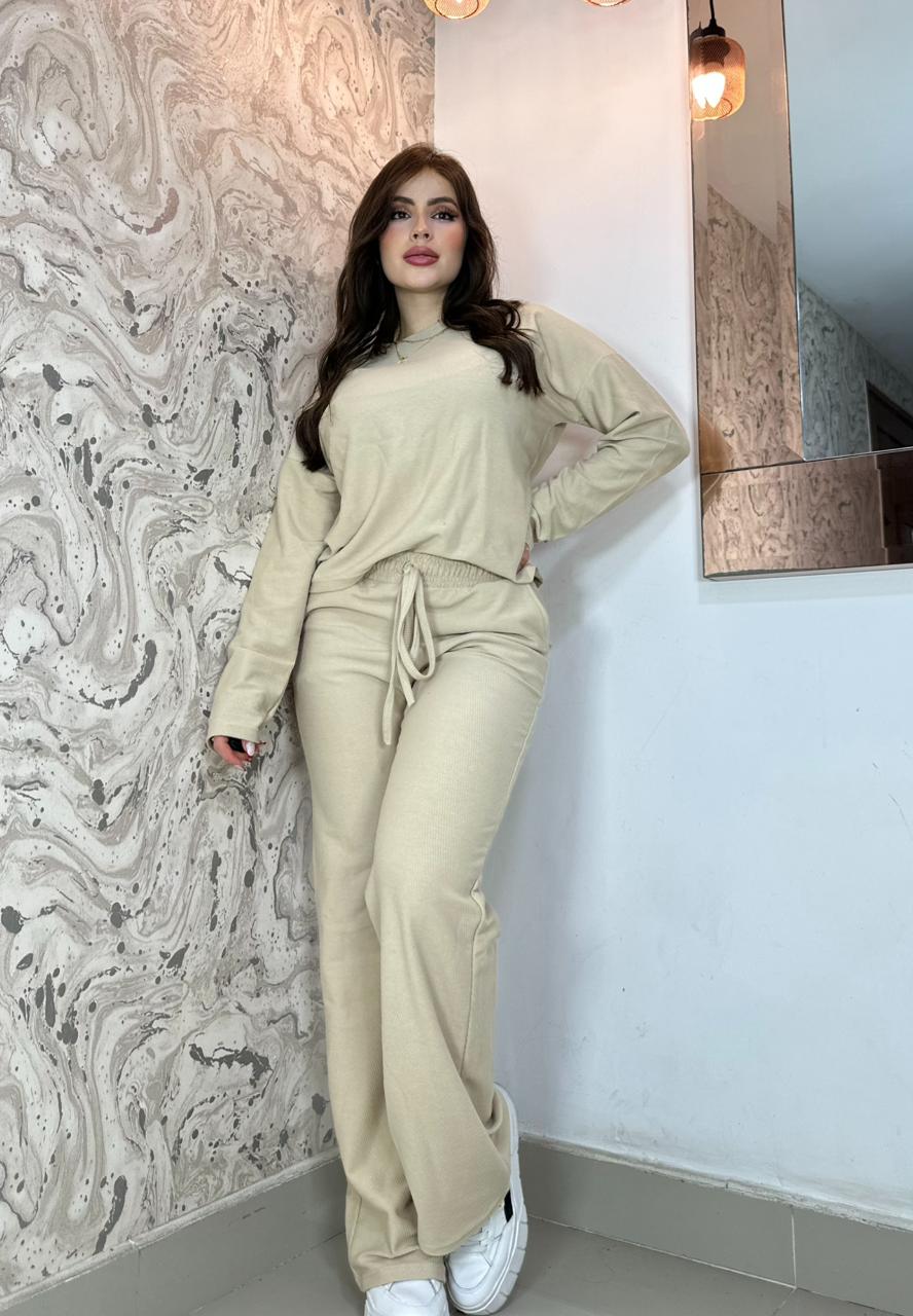 SET TELA BUZO EN TELA GALLETA.